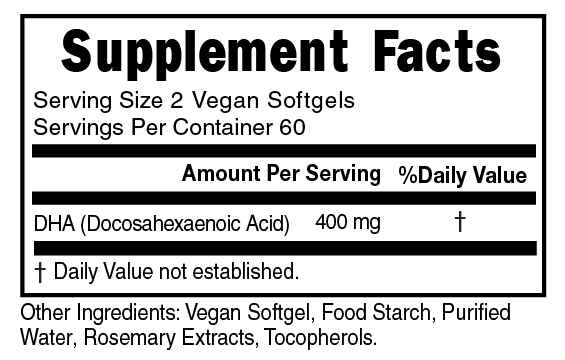 Algal Oil Softgels - Supplement